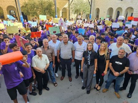 وفد من مجلس كفرياسيف في جولة تضامن ودعم لطلاب المدارس والهيئة التدريسية بعد الحادثة الأليمة